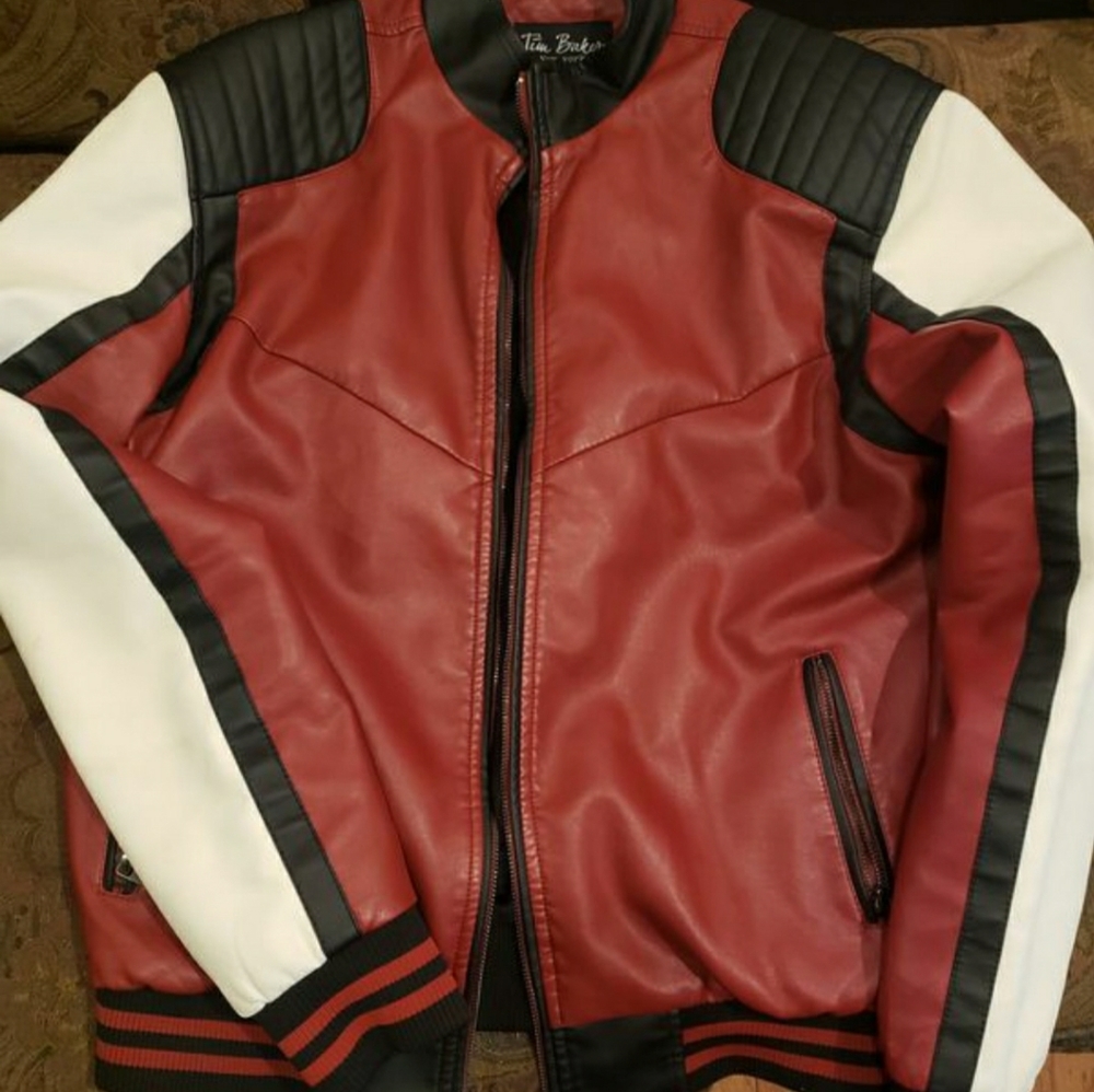 Biker leather jacket